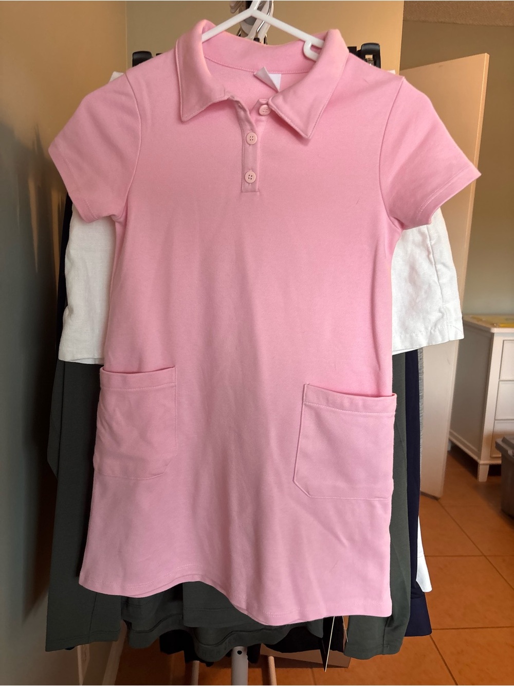 Zara Girls Pink Polo Dress